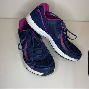 Ryka Inspire Womens Walking Sneaker Blue/Purple Size 8 Medium